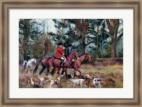 Framed Foxhunt Print