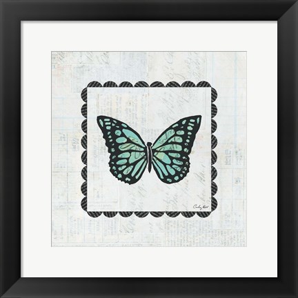 Framed Butterfly Stamp Print