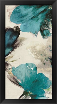 Framed Blue Ribbon Blooms II Print