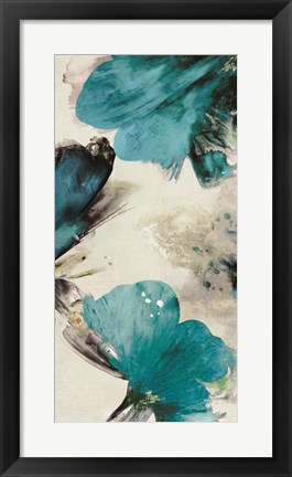 Framed Blue Ribbon Blooms II Print