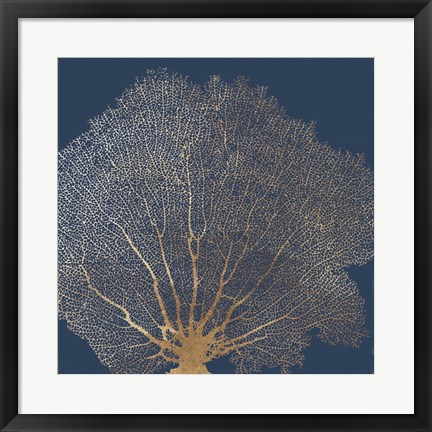 Framed Gold Coral II Print