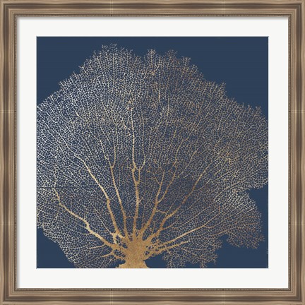 Framed Gold Coral II Print