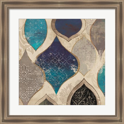 Framed Blue Rhapsody II Print