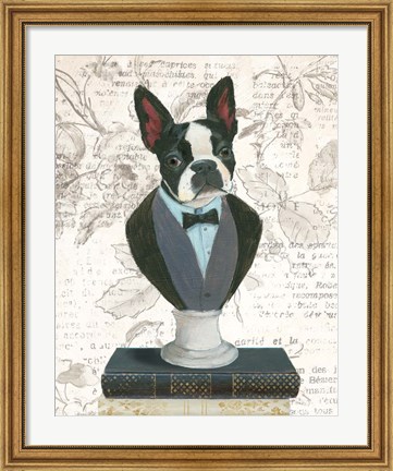 Framed Canine Couture Newsprint I Print