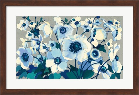 Framed Anemones Japonaises I Print