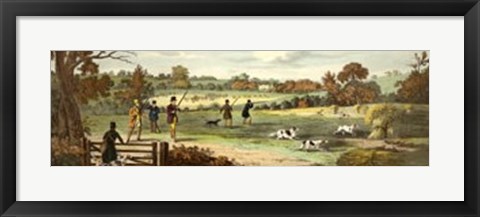 Framed Partridge Shooting Print