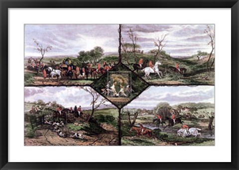 Framed Hunting Incidents (5 Up) Print