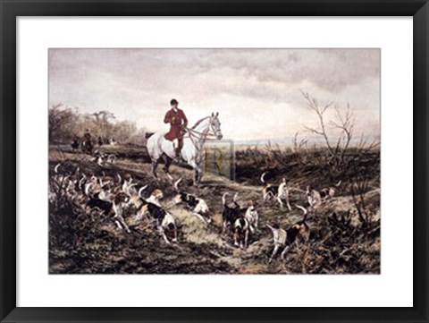 Framed Hounds Feathering Print