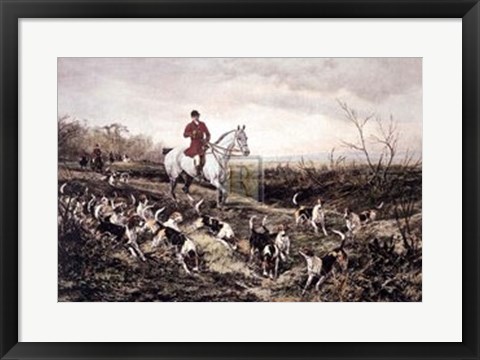 Framed Hounds Feathering Print