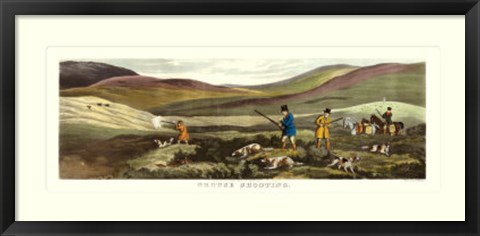 Framed Grouse Shooting Print