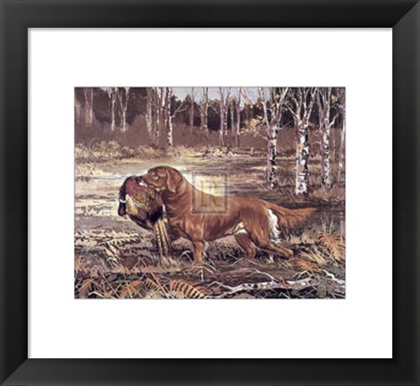 Framed Golden Retriever Print