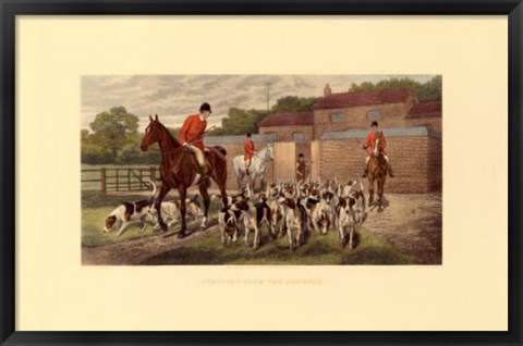 Framed Starting from the Kennels Print