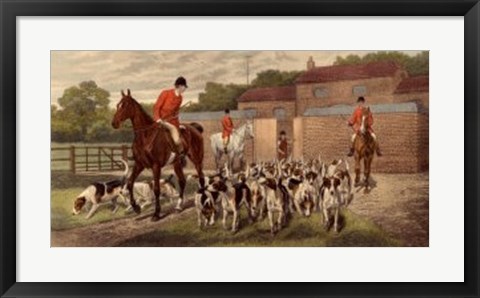 Framed Starting from the Kennels Print