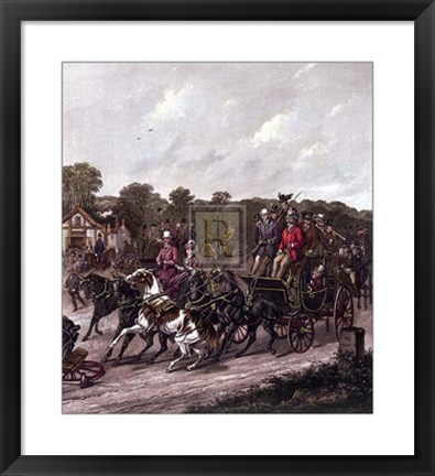 Framed Returning from the Derby Print