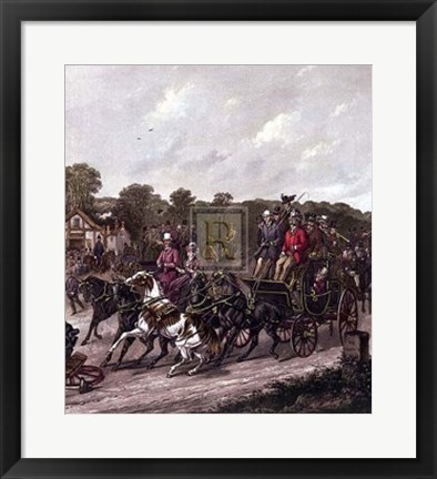 Framed Returning from the Derby Print