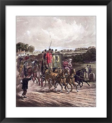 Framed Going to the Derby Print