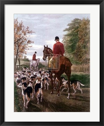 Framed Evening - Returning to Kennels Print