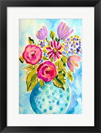 Framed Bright Arrangement III Print