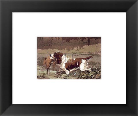 Framed Springer and Pheasant (Small) Print