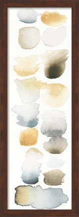 Framed Watercolor Swatch Panel Neutral II Print