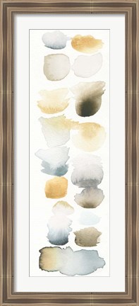 Framed Watercolor Swatch Panel Neutral II Print