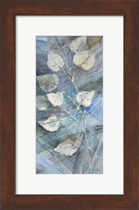 Framed Silver Leaves I Print