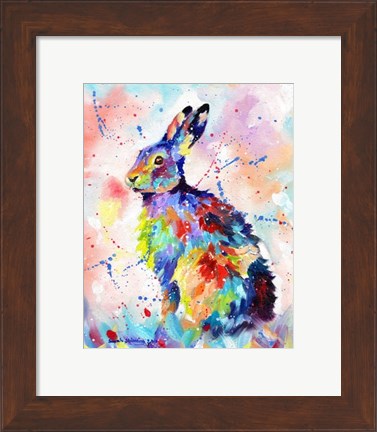 Framed Color Hare Print