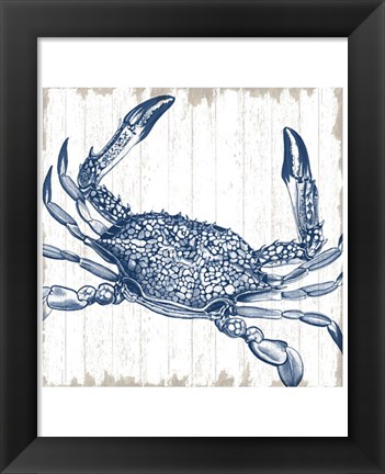 Framed Seaside Crab Print