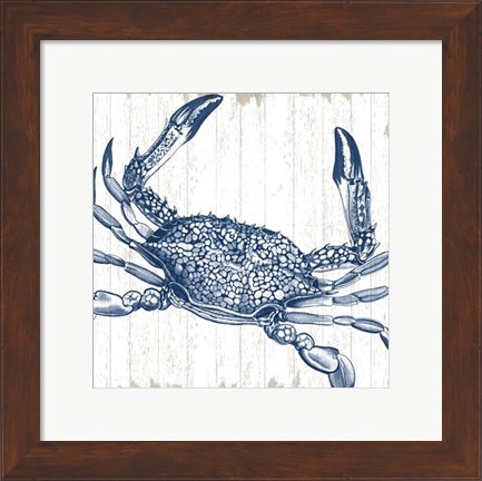 Framed Seaside Crab Print