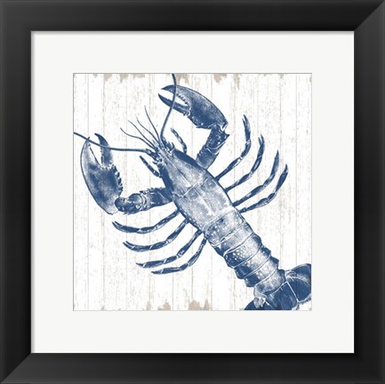 Framed Seaside Lobster Print