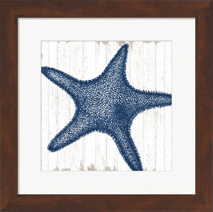 Framed Seaside Starfish Print