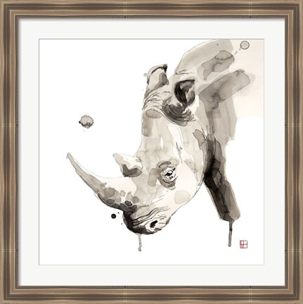 Framed Rhino Print