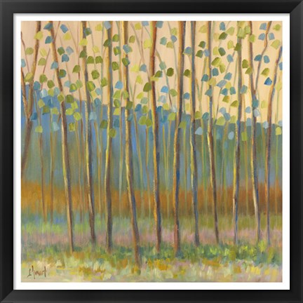 Framed Through Pastel Trees Print