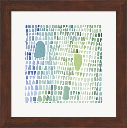 Framed Series Sea Glass No. 1 Print