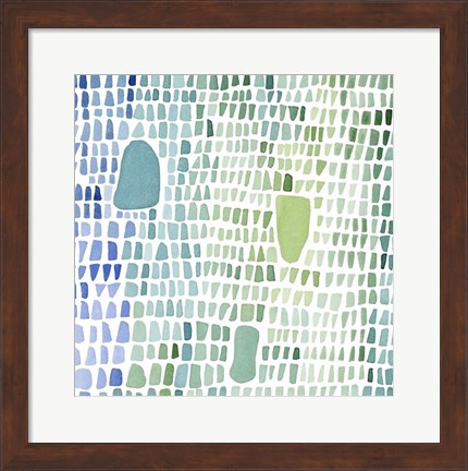 Framed Series Sea Glass No. 1 Print