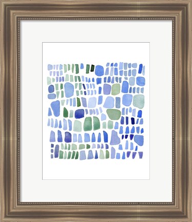 Framed Series Sea Glass No. IV Print