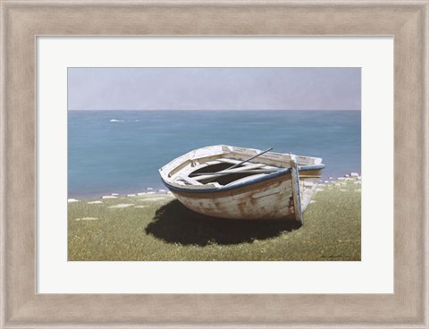 Framed Weathered Boat Print