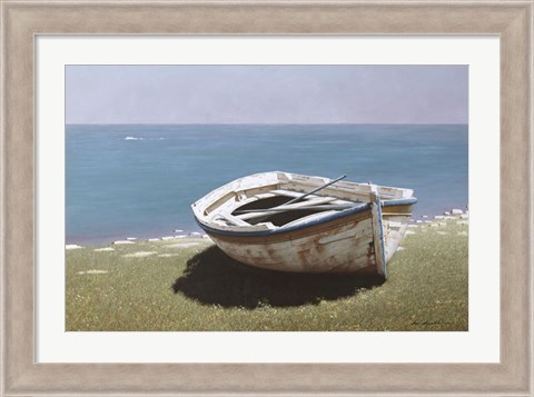 Framed Weathered Boat Print