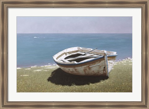 Framed Weathered Boat Print