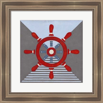 Framed Nautical Graphic IV Print