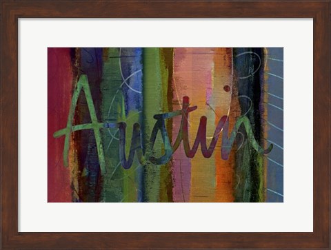 Framed Abstract Austin Print