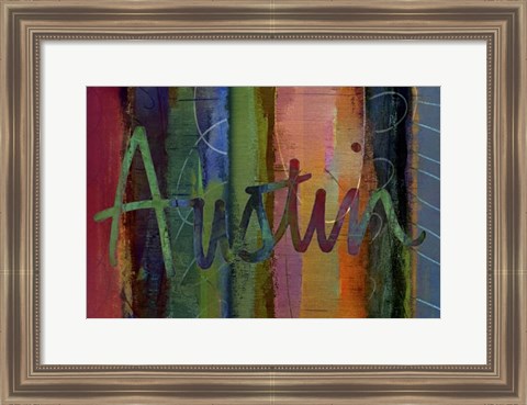 Framed Abstract Austin Print