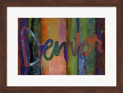 Framed Abstract Denver Print