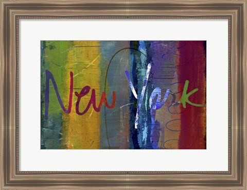 Framed Abstract New York Print