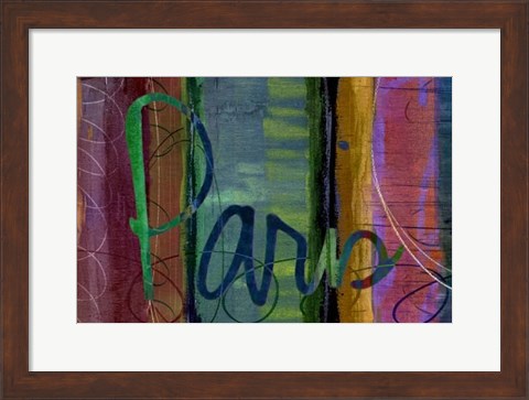 Framed Abstract Paris Print