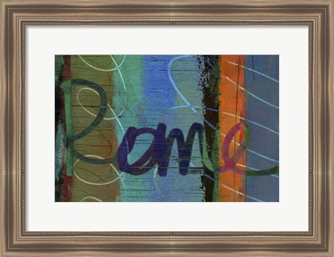 Framed Abstract Rome Print