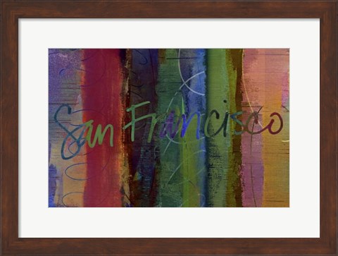 Framed Abstract San Francisco Print