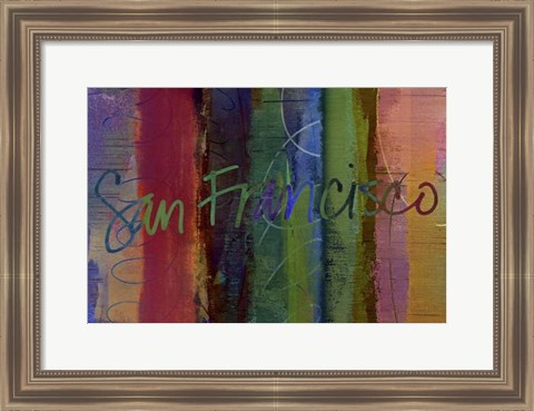 Framed Abstract San Francisco Print