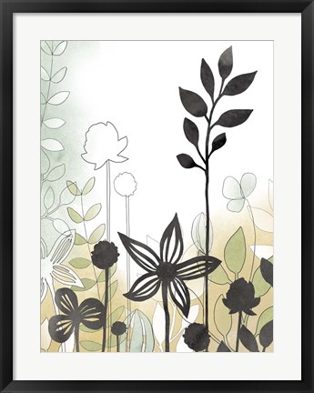 Framed Sketchbook Garden II Print