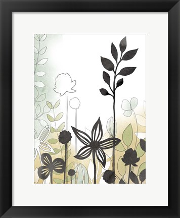 Framed Sketchbook Garden II Print